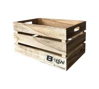 Cassetta in Legno Bonin Piccola 36.5x25x20 cm Multiuso Contenitore e Cesto Portaoggetti
