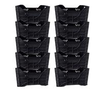 Cassetta in plastica per frutta e verdura, cesti agricoli, impilabile, sovrapponibile, raccolta di frutta e verdura, strumenti per l'agricoltura, 52x34x31cm (10, AGRICOLA)