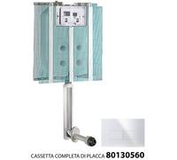 CASSETTA INCASSO DOPPIO SCARICO 4/9 LITRI PUCCI ECO COMPLETA DI PLACCA 80130560