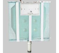 CASSETTA INCASSO SARA PNEUMATICA WC COMPL. DI PLACCA E TUBO 9 LT