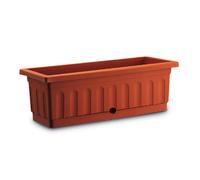 Cassetta Itaca con sottocassetta 80x20x17 cm in plastica terracotta