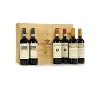 Cassetta Legno Toscana Frescobaldi 6 Bottiglie