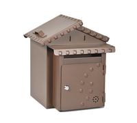 CASSETTA LETTERE CON PORTA PANE corten (L29-33 P30-33 H30-39 CM)