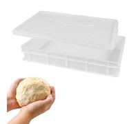 Cassetta Lievitazione Pizza 60x40x10 HORECA, 1 Box + 1 Coperchio | Contenitore Lievitazione Pizza Made in Italy, Coperchio Incastro Chiusura Click Ermetica, BPA-free Grado Alimentare
