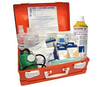 Cassetta Medica Di Pronto Soccorso Valigetta ALLEGATO 1 COMPLETO DI SFIGMOMANOMETRO Per Aziende Più 3 Dipendenti (D.M.388/D.L.81 del 15.07.03)