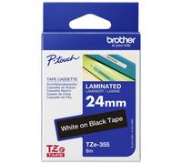 Cassetta nastro Brother TZe TZe-355 Colore Nastro: Nero Colore carattere:Bianco