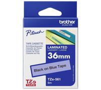Cassetta nastro Brother TZe TZe-561 Colore Nastro: Blu Colore carattere:Nero 36