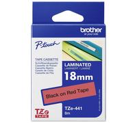 Cassetta nastro Brother TZe TZE441 Colore Nastro: Rosso Colore carattere:Nero