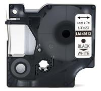 CASSETTA NASTRO D43613 6mmX7m BIANCO COMPATIBILE PER DYMO-500TS, 1000 Eletronic labelling ETICHETTE D43613 S0720780
