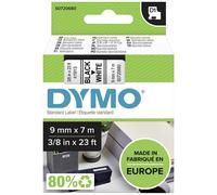 Cassetta nastro DYMO D1 40913 Colore Nastro: Bianco Colore carattere:Nero 9 mm