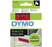 Cassetta nastro DYMO D1 45017 Colore Nastro: Rosso Colore carattere:Nero 12 mm