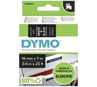 Cassetta nastro DYMO D1 45811 Colore Nastro: Nero Colore carattere:Bianco 19 mm