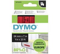 Cassetta nastro DYMO D1 53717 Colore Nastro: Rosso Colore carattere:Nero 24 mm