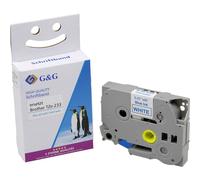 Cassetta nastro G&G BB-B-G-233 Compatibile sostituisce Brother TZe-233 Colore