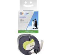 Cassetta nastro G&G BM-D-G-91200 Compatibile sostituisce DYMO 91220 Colore