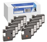 Cassetta nastro Kit da 10 G&G BB-D-G-45013-10 Compatibile sostituisce DYMO