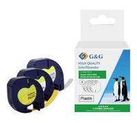 Cassetta nastro Kit da 3 G&G TD-RL-D-91201/2/8-3P Compatibile sostituisce DYMO