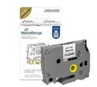 Cassetta nastro MediaRange 12mm nero/trasparente TZ-131/TZe-131 8m NEW