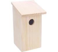 Cassetta nido per uccelli in legno Bizi - 14,5x15,5x26cm - resistenza alle intemperie - legno di pino certificato FSC