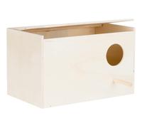 CASSETTA NIDO UCCELLI IDEALE PER COVATE IN LEGNO NATURALE PER GIARDINO E BALCONE