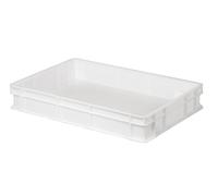 Cassetta per alimenti 60x40 h.10 cm sovrapponibile ed impilabile - Bianco neutro