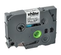 Cassetta per Brother PT D210BK E100B D210VP D215e E100 E100VP nero-trasparente