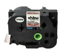 Cassetta per Brother PT E550W RL700S nero-rosso (glitter/scacchiera)