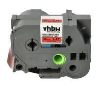 Cassetta per Brother PT PTE500 RL 700 S PTE550W PTE300 PTE100 nero-rosso