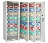 Cassetta per chiavi, montaggio a parete, ad alta capacità, 500/600 posizioni, organizer per chiavi per ufficio e uso aziendale, durevole e sicuro, con serratura