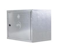 Cassetta per Contatore Acqua in Lamiera Zincata - Spessore 6/10 - Dimensioni 30x40x25 cm - Dotata di chiave