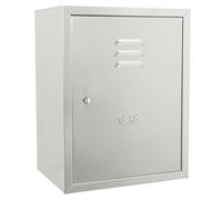 Cassetta per Contatore Gas in Lamiera Zincata Antitaglio con Chiave cm 34x25x45h