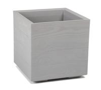 Cassetta per fiori Vaso su ruote quadrata da terrazzo altezza 39 cm 36L 8 colori