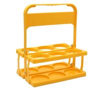 Cassetta per il latte - Portabottiglie riutilizzabile con 6 fori, supporto pieghevole per bottiglie di birra, organizer riutilizzabile per bottiglie di latte, portabottiglie di vino pieghevole con