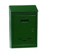 CASSETTA PER LA POSTA IN METALLLO VERDE C/ CHIAVE n°4 cm.23x9x35h. FERR 29544