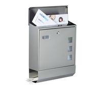Cassetta per la posta Portalettere moderno 2,3 kg Acciaio inox 2 chiavi