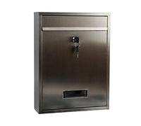 cassetta per le lettere, Cassetta delle lettere Cassetta delle lettere antipioggia in acciaio inossidabile Cassetta delle lettere con serratura a parete Realizzata con porta 26 * 8.5 * 35 cm Cassette