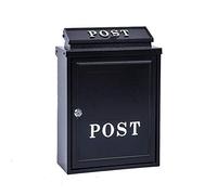 cassetta per le lettere, Cassetta delle lettere Cassetta postale europea vintage in alluminio Cassetta postale for esterni marrone montata a parete Cassette postali sicure