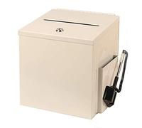 cassetta per le lettere, Cassetta delle lettere esterna alle cassette postali Cassetta dei suggerimenti Urna elettorale for scuole/uffici postali/appartamenti(White)