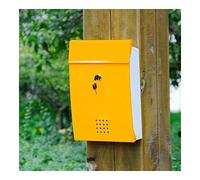 cassetta per le lettere, Cassetta delle lettere for montaggio a parete, cassetta di stoccaggio resistente e protetta con serratura for uffici domestici o aziende commerciali(Yellow)