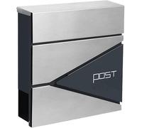 cassetta per le lettere, Cassetta postale a parete con cassetta postale con chiusura Cassetta postale di grande capacità montata in metallo Cassetta postale semplice for cassette postali domestiche Vi