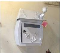 cassetta per le lettere, Cassetta postale montata a parete, cassetta postale creativa fatta a mano in stile vintage Cassetta postale appesa a parete in ferro Decorazione artigianale Cassetta postale f