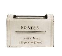 cassetta per le lettere, Cassette postali a parete Cassetta postale quadrata Cassetta postale stile retrò con montaggio in metallo Decorazione for cassetta postale senza coperchio for esterno