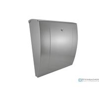 Cassetta per le lettere in acciaio inox Elio, dimensioni: 355 x 135 mm, altezza: