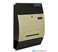 Cassetta per le lettere Ligna, dimensioni: 350 x 95 mm, altezza 445 mm, incl. 3