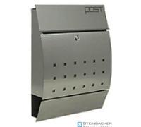 Cassetta per le lettere Solas in acciaio inox, dimensioni: 350 x 95 mm, altezza