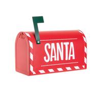 Cassetta Per Letterina A Santa Claus Per Posta Babbo Natale Rossa Mod. Open
