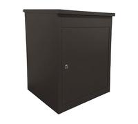 Cassetta per pacchi Relaxdays, 4 Chiavi, HxLxP: 56 x 45,5 x 44 cm, Ferro, Montaggio a Pavimento e a Muro, Scelta Colori