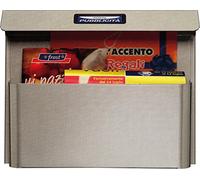 CASSETTA PER PUBBLICITA' - in acciaio inox antigraffio - 34X8X28H CM