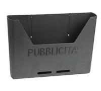 CASSETTA PER PUBBLICITA' - in policarbonato - ANTRACITE 36X7X25H CM