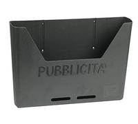 CASSETTA PER PUBBLICITA' - in policarbonato - ANTRACITE 36X7X25H CM